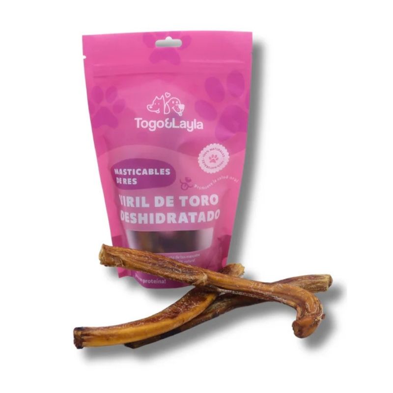 Togo y Layla Viril de Toro Deshidratado para Perro