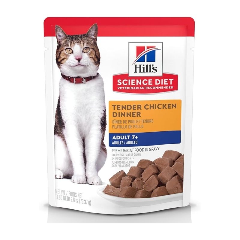 Hill's Science Diet Alimento Húmedo Pouch para Gato Senior +7 Pollo
