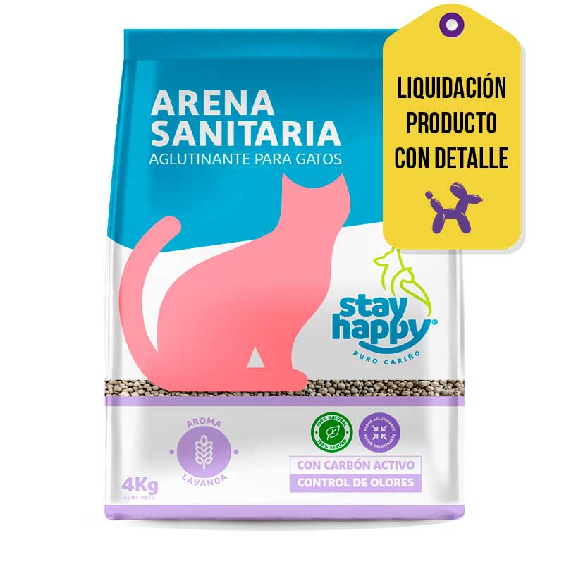 Stay Happy - Arena Aglutinante Lavanda RASGADO SELLADO
