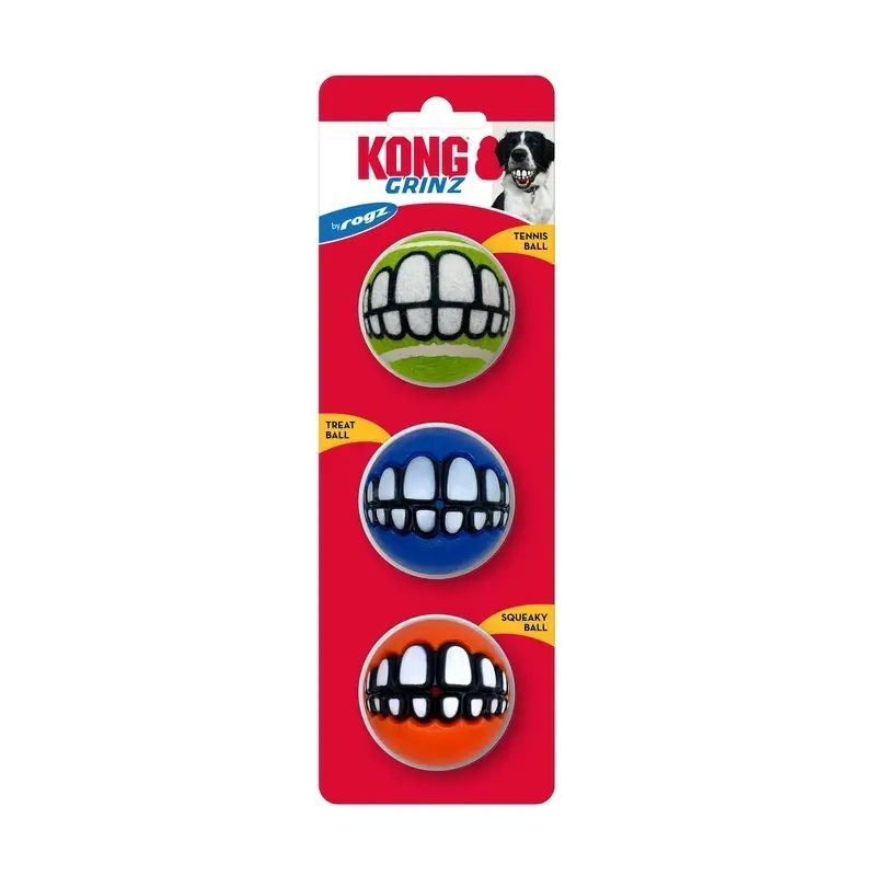 KONG Pelotas Grinz para Perro 3pzas