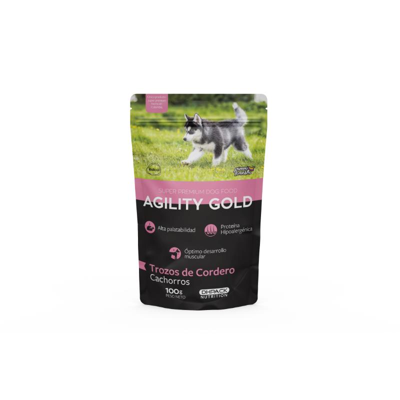 Agility Gold - Pouch Trozos De Cordero Cachorro