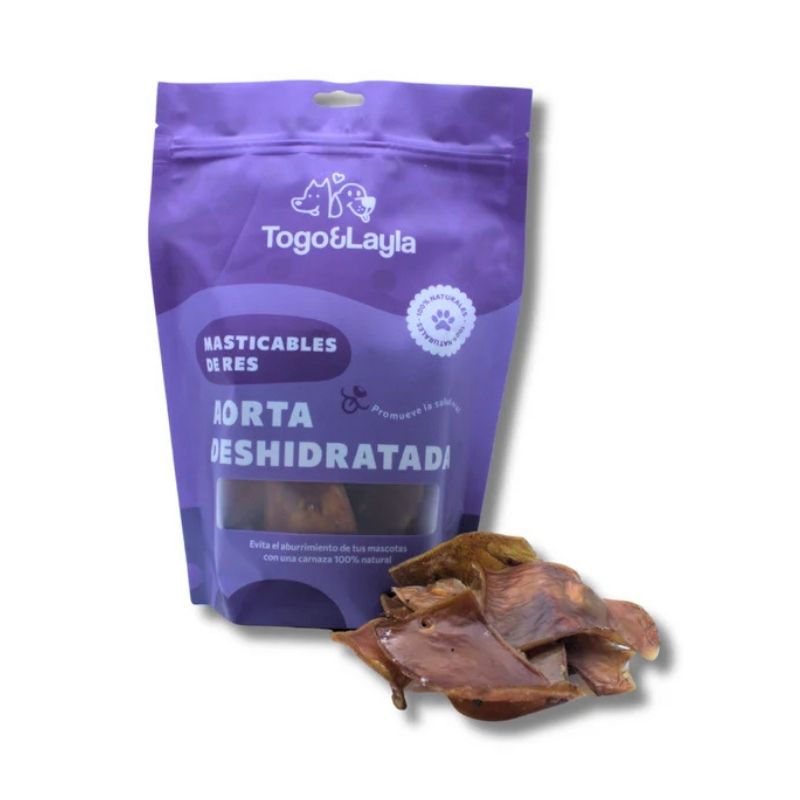 Togo y Layla Aorta Chips de Res para Perro