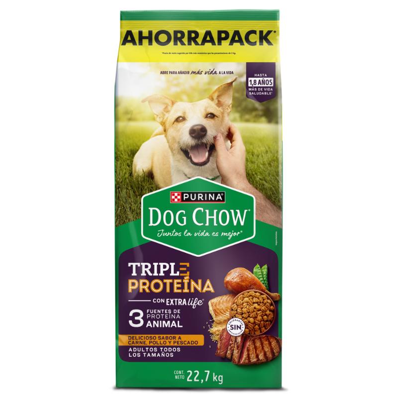 Dog Chow - Triple Proteina Adultos Todos Los Tamaños