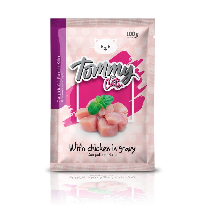 Tommy - Pouch Gatito Trozos de Pollo en Salsa