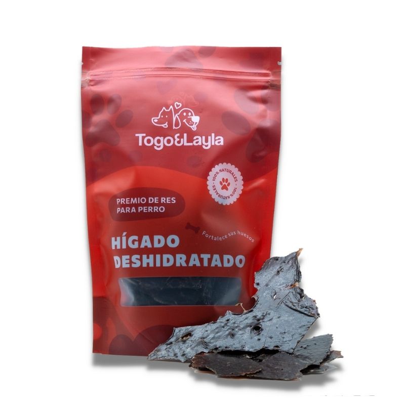 Togo y Layla Hígado de Res Deshidratado para Perro