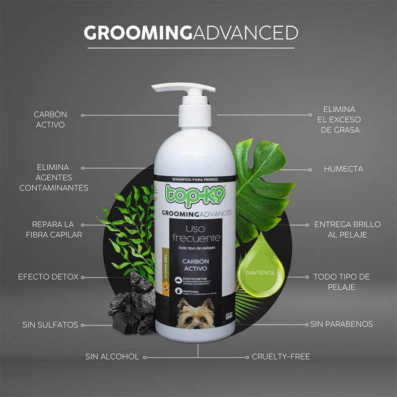 topk9-grooming-advanced-uso-frecuente-carbon-activo-pantenol