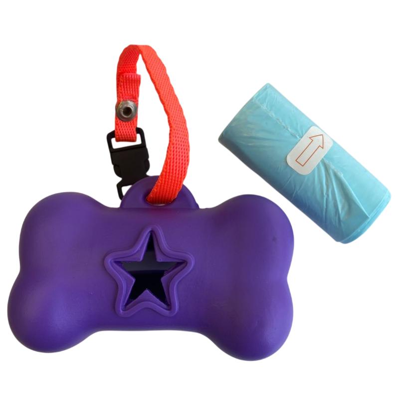 Paw Day - Dispensador Goma Morado ** Gratis 1 Rollo Bolsas