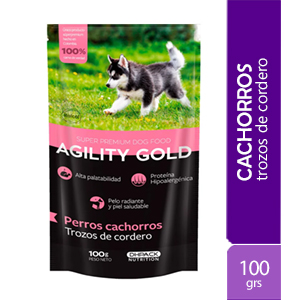 Agility Gold - Pouch Trozos De Cordero Cachorro