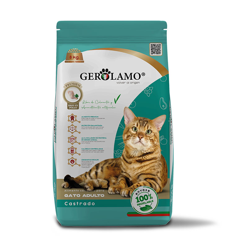 Gerolamo - Alimento Premium Gato Adulto Castrado