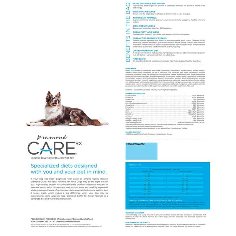 Diamond care hotsell renal formula