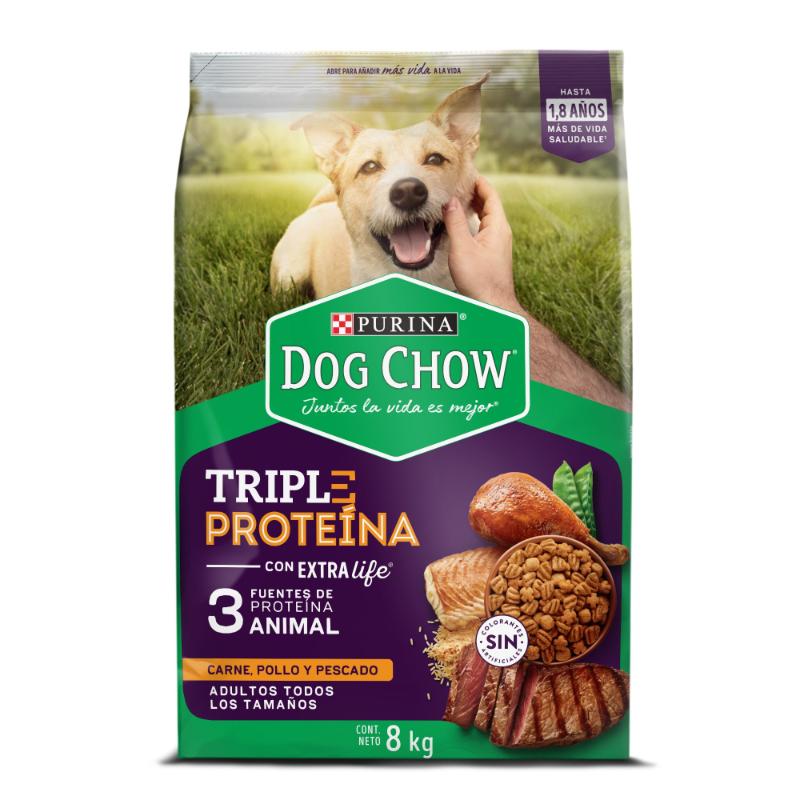 Dog Chow - Triple Proteina Adultos Todos Los Tamaños