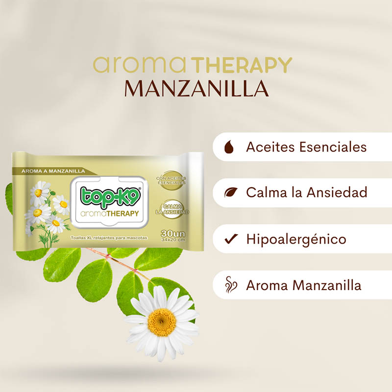 topk9-toallitas-aromatherapy-aceite-esencial-de-manzanilla-calma-la-ansiedad