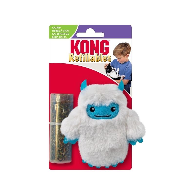 KONG - Muñeco Navideño Gnome Rellenable con Catnip para Gato