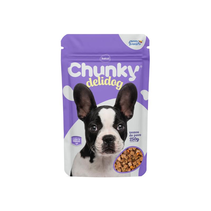 Chunky - Pouch Delidog Trozos De Pavo Adulto