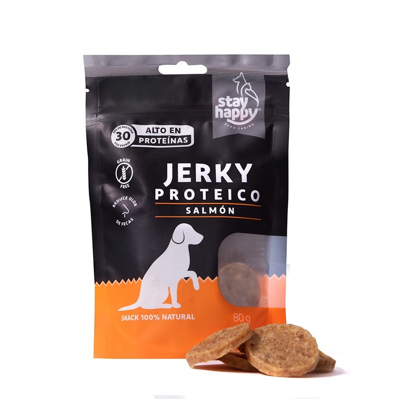 Stay Happy - Snack Jerky Proteico Salmón para Perro