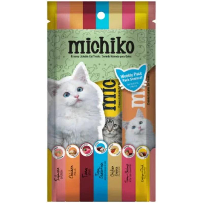 Michiko - Snack Cremoso Para Gatos Sabores Surtidos