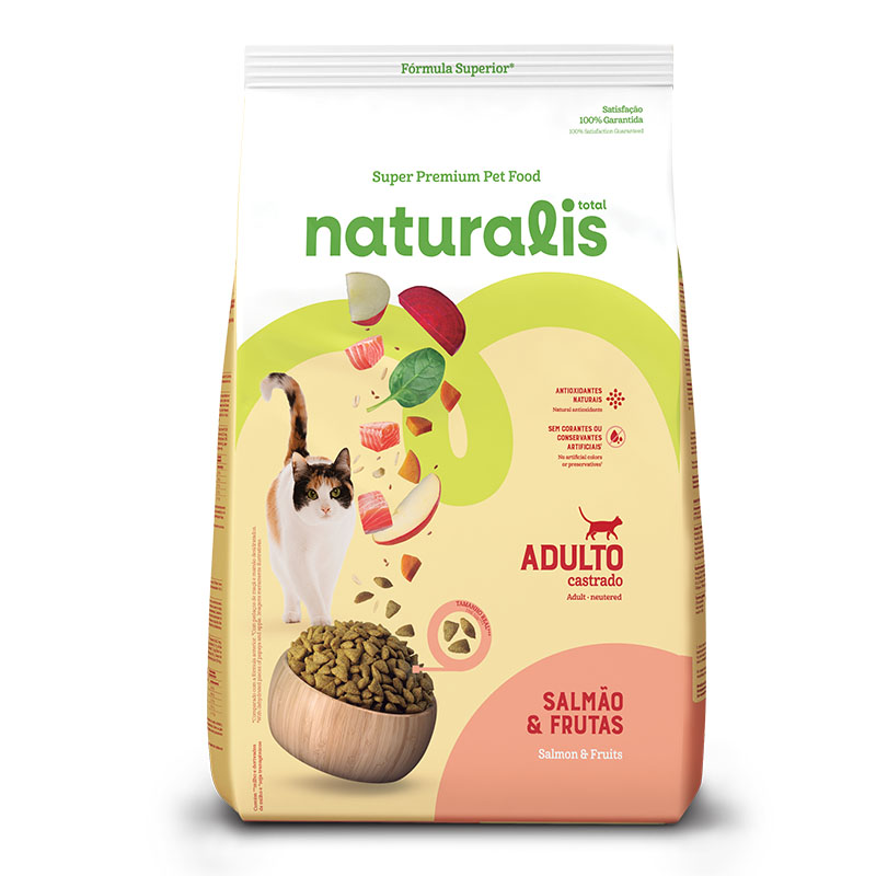 Naturalis - Alimento para Gato Adulto Castrado Salmon Y Frutas