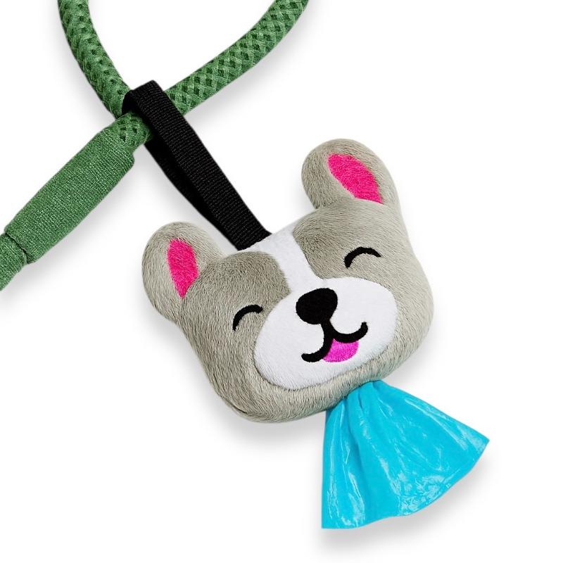 Dispensador de Bolsas Perrito Gris