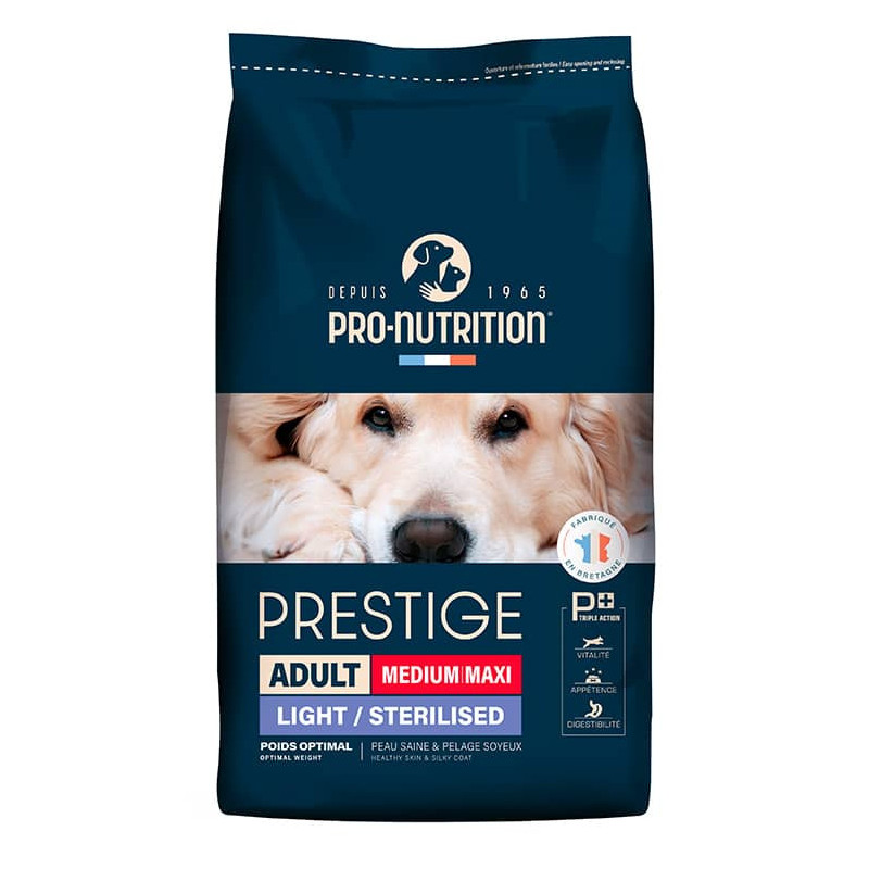 Prestige - Alimento para Perro Adulto Medium Maxi Light/Sterilised