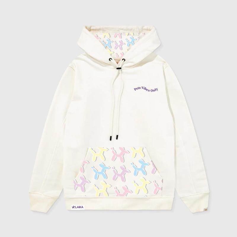 Laika - Hoodie Humano Color Marfil