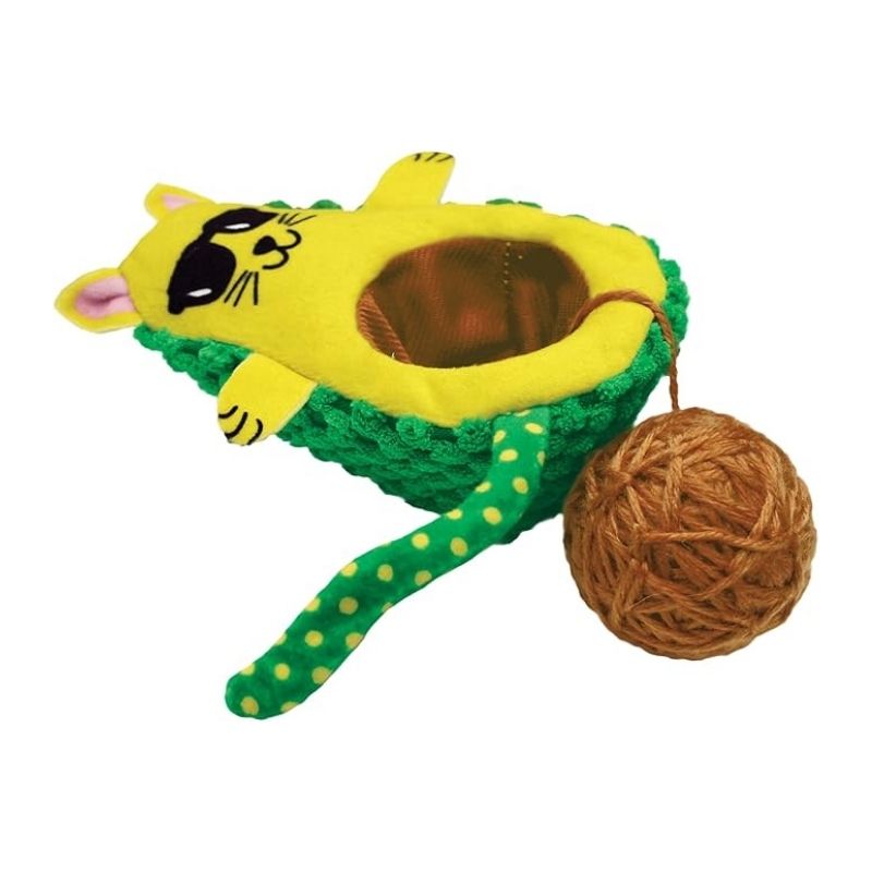kong-wrangler-gato-aguacate-con-bola-de-hilo-para-gato