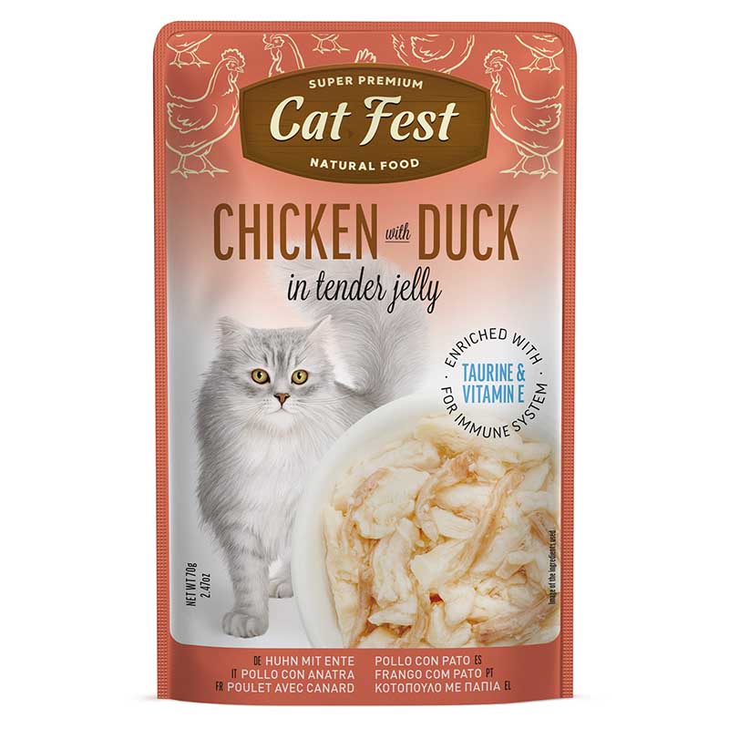 Cat Fest - Filete De Pollo Con Pato En Gelatina