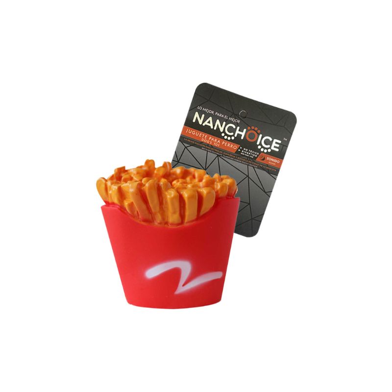 NANCHOICE Juguete Para Perro de Vynil Papas Fritas