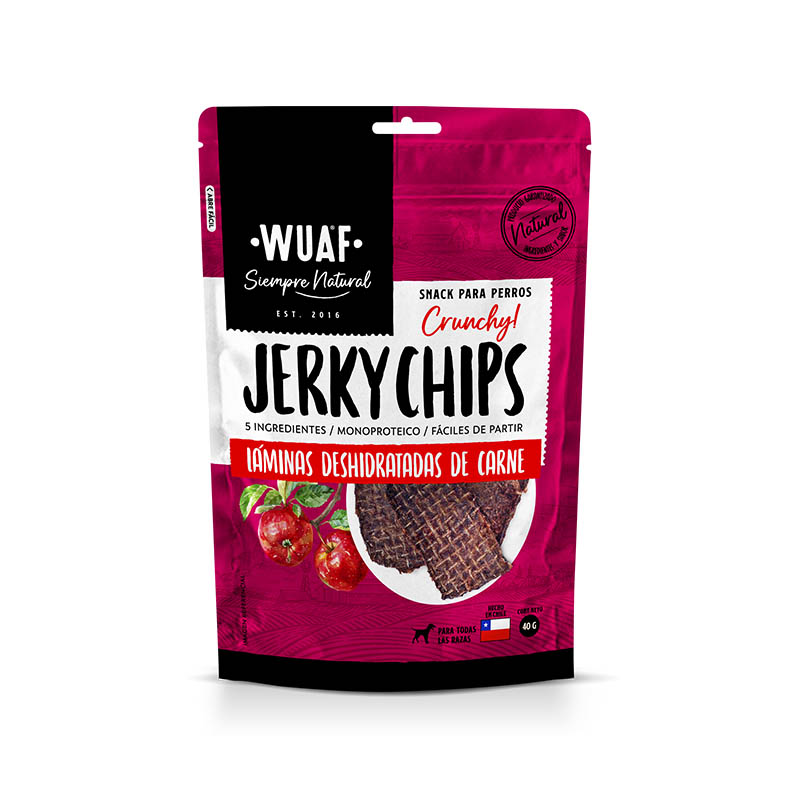 Wuaf - Snack Jerky Carne Chips para Perro