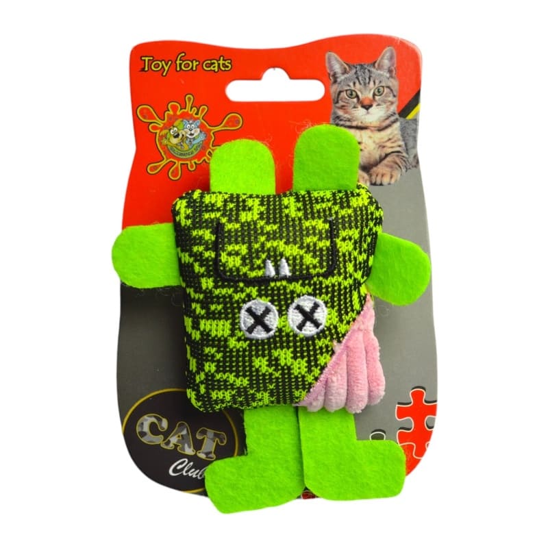 Colmascotas - Jug Gato Catnip Deluxe Peluche Mr Xx Verde