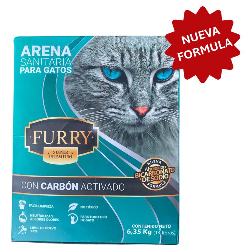 Furry - Arena Super Premium Carbón Activado y Bicarbonato