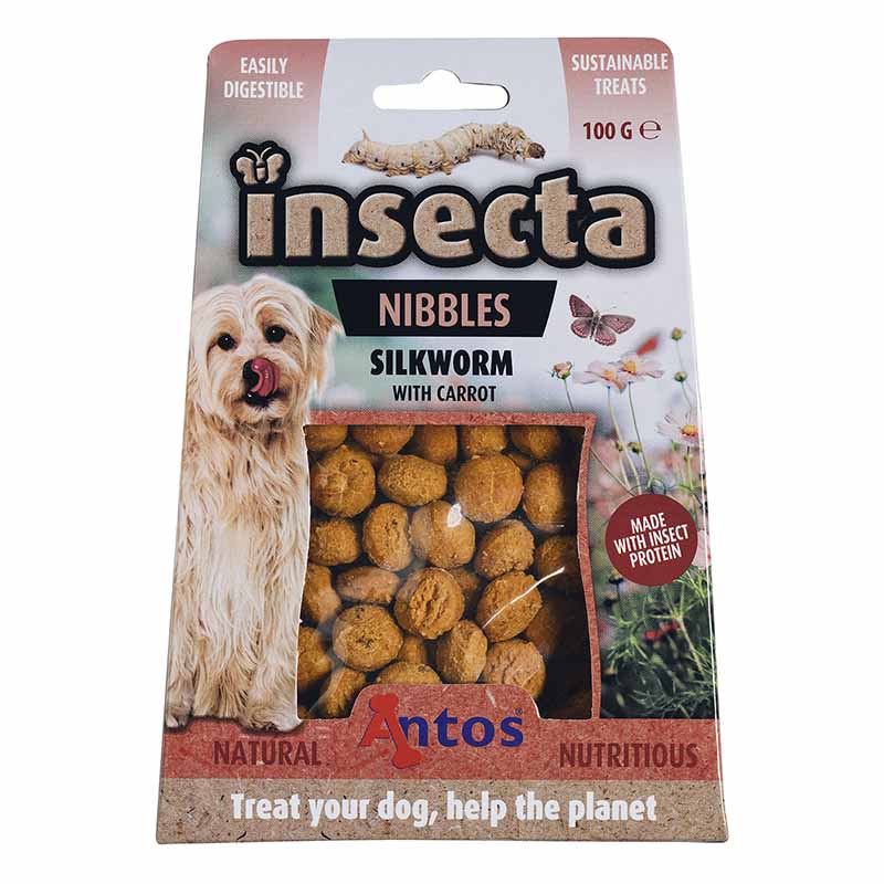 Antos - Snack Insecta Silkworm & Carrot para Perro