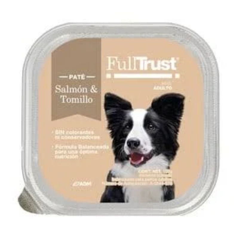 Fulltrust - Alimento Humedo para Perro Adulto Salmón y Tomillo 100gr