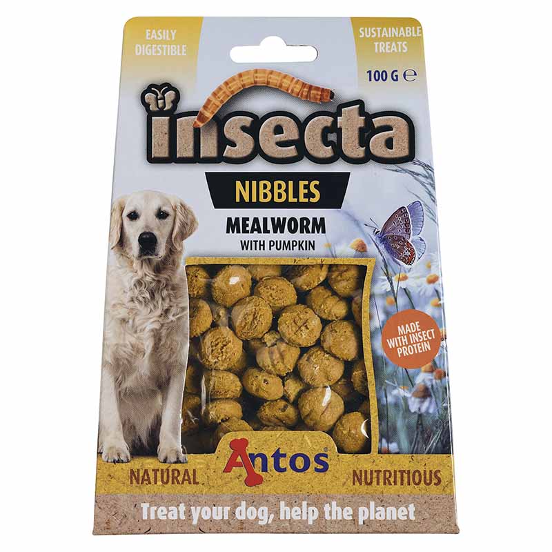 Antos - Snack Insecta Mealworm & Pumpkin para Perro