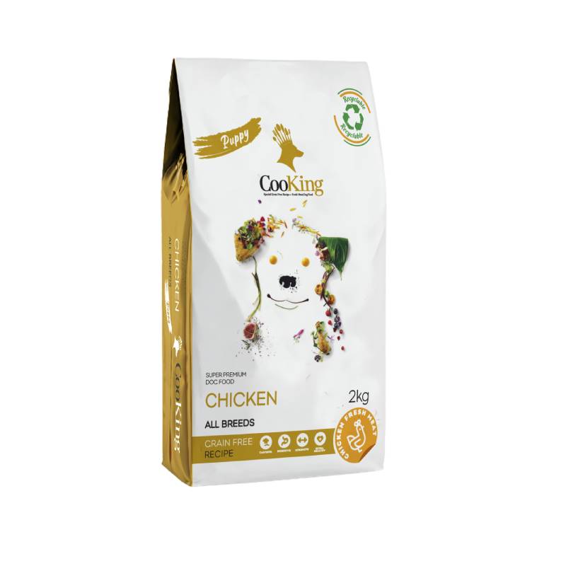 Cooking - Alimento Cachorro Pollo Libre De Granos 2 KG