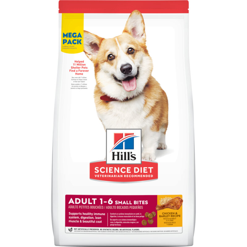 Hills - Science Diet Adult Small Bites 1-6 Chicken & Barley Recipe Dog