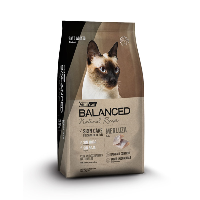 Vitalcan Balanced - Natural Recipe Alimento  para Gato Adulto Merluza