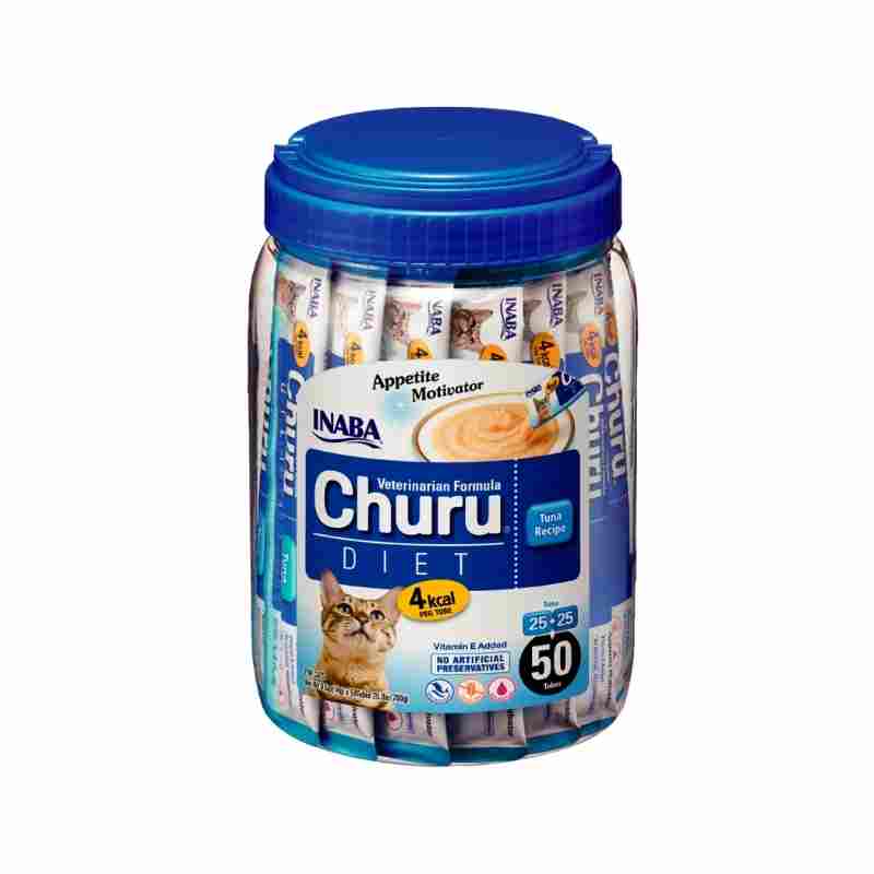 CHURU GATO ATUN ESTIMULADOR DE APETITO BOTE CON 50 TUBOS