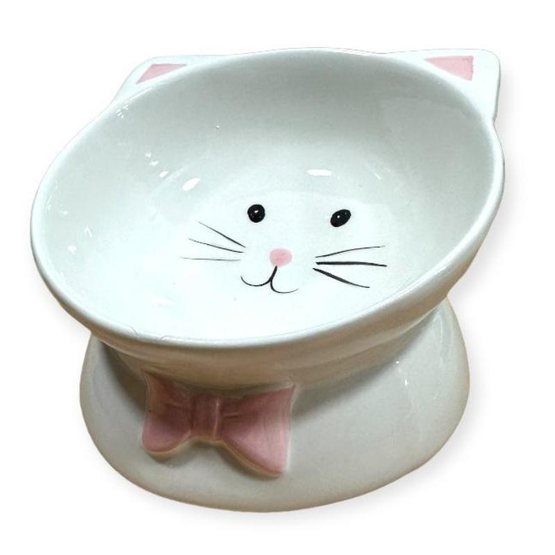 Comedero Ceramico Gatito para Mascotas