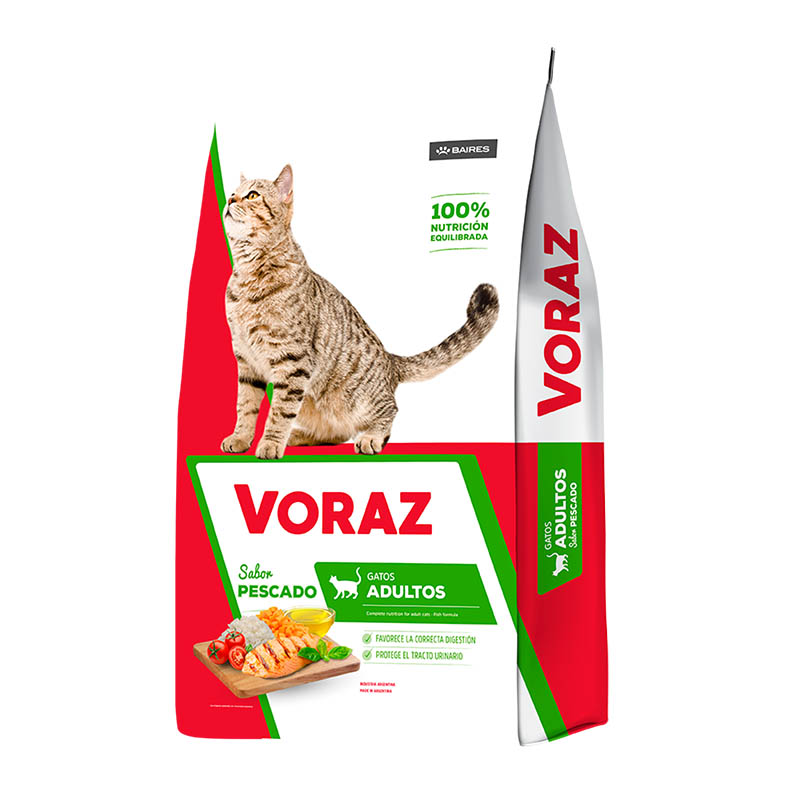 Voraz - Alimento Gato Adulto Sabor Pescado