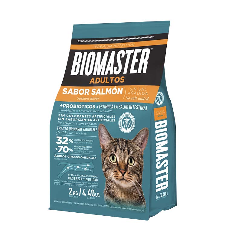 Biomaster -  Alimento para Gato Adulto Sabor Salmón