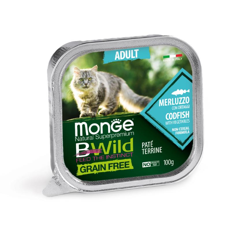 Monge - BWild Grain Free Codfish with Vegetables