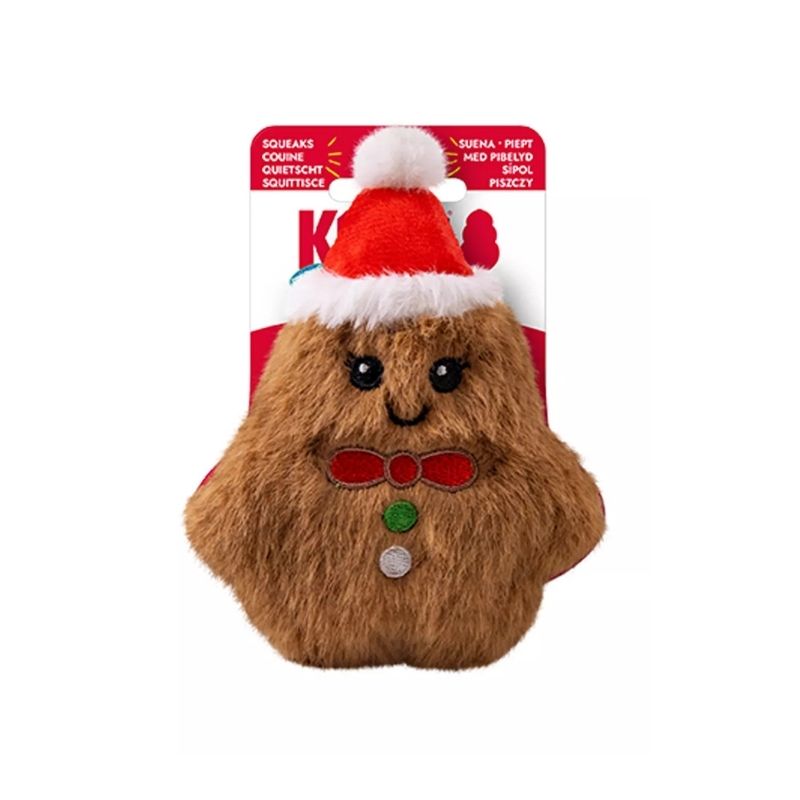 KONG Peluche Navideño Snuzzles Gingerbread para Perro