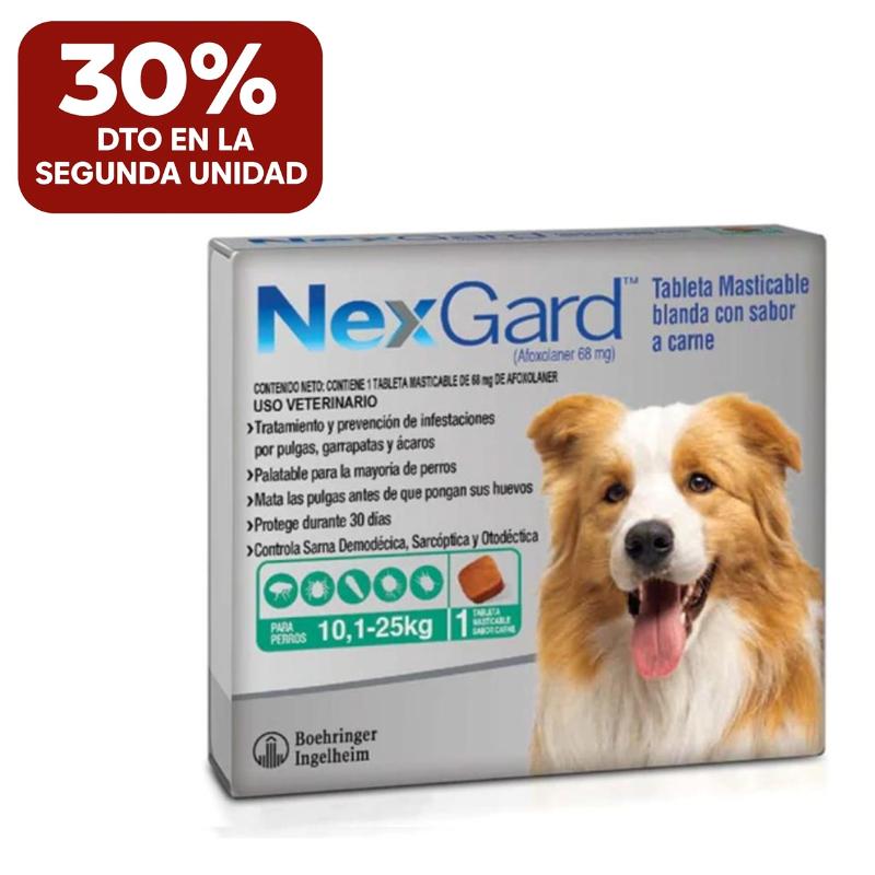 NexGard - Perros De 10.1 Hasta 25 Kg