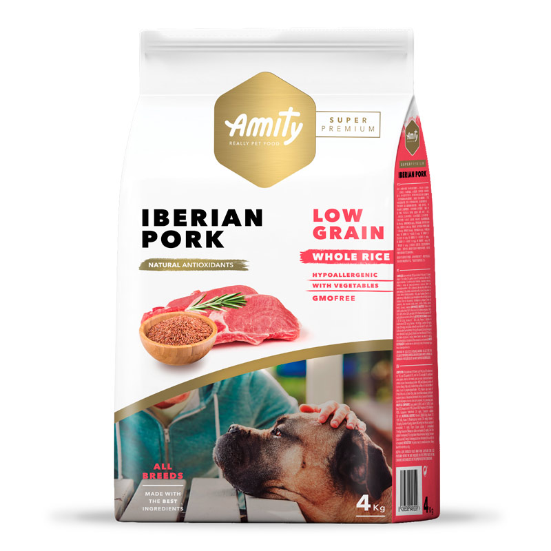 Amity - Alimento Perro Adulto Low Grain Iberian Cerdo