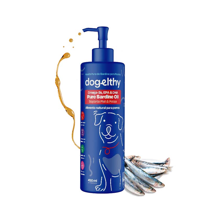 DOGELTHY -Aceite de Sardina para Perro - Pure Sardine Oil