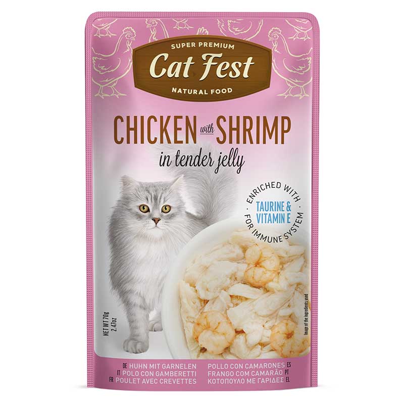 Cat Fest - Filete De Pollo Con Camarón En Gelatina