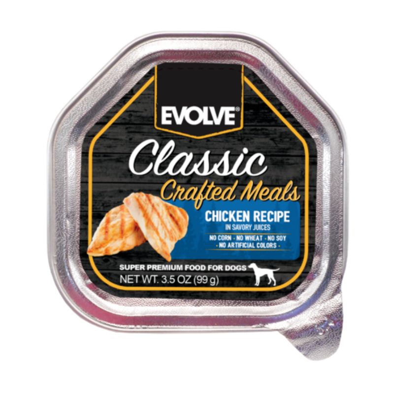 Evolve - Dog Bandeja Classic Crafted Meals Pollo