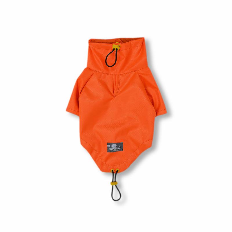 Wawaw - Chaqueta Cortavientos Cuello Alto Naranja Forro Naranja