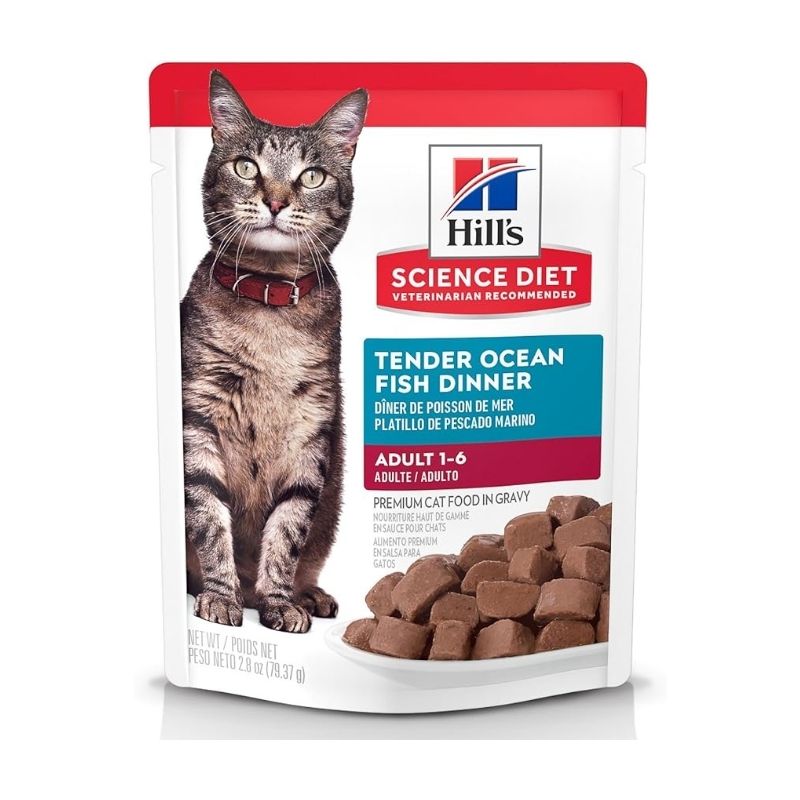 Hill's Science Diet Alimento Húmedo Pouch para Gato Adulto Sabor Pescado
