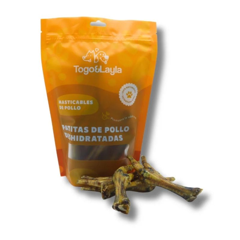 Togo y Layla Patas de Pollo Deshidratadas para Perro